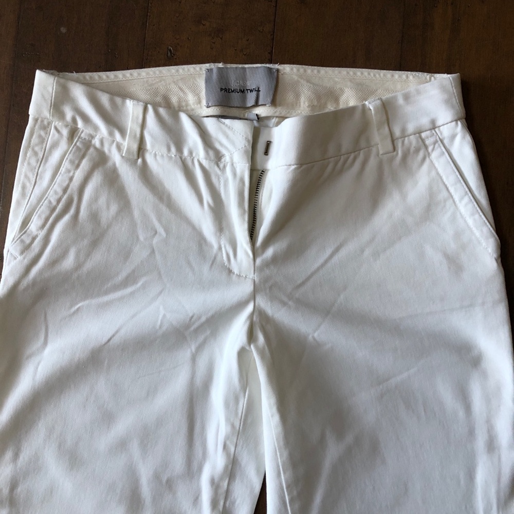 J. CREW CITY-FIT PREMIUM TWILL CHINO sz 8 - Picture 2 of 4